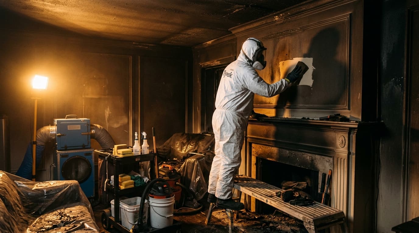 Sprzątanie po pożarze: usuwanie toksycznej sadzy i neutralizacja dymu